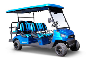 Blue Bintelli 6 Seater Golf Cart Rental